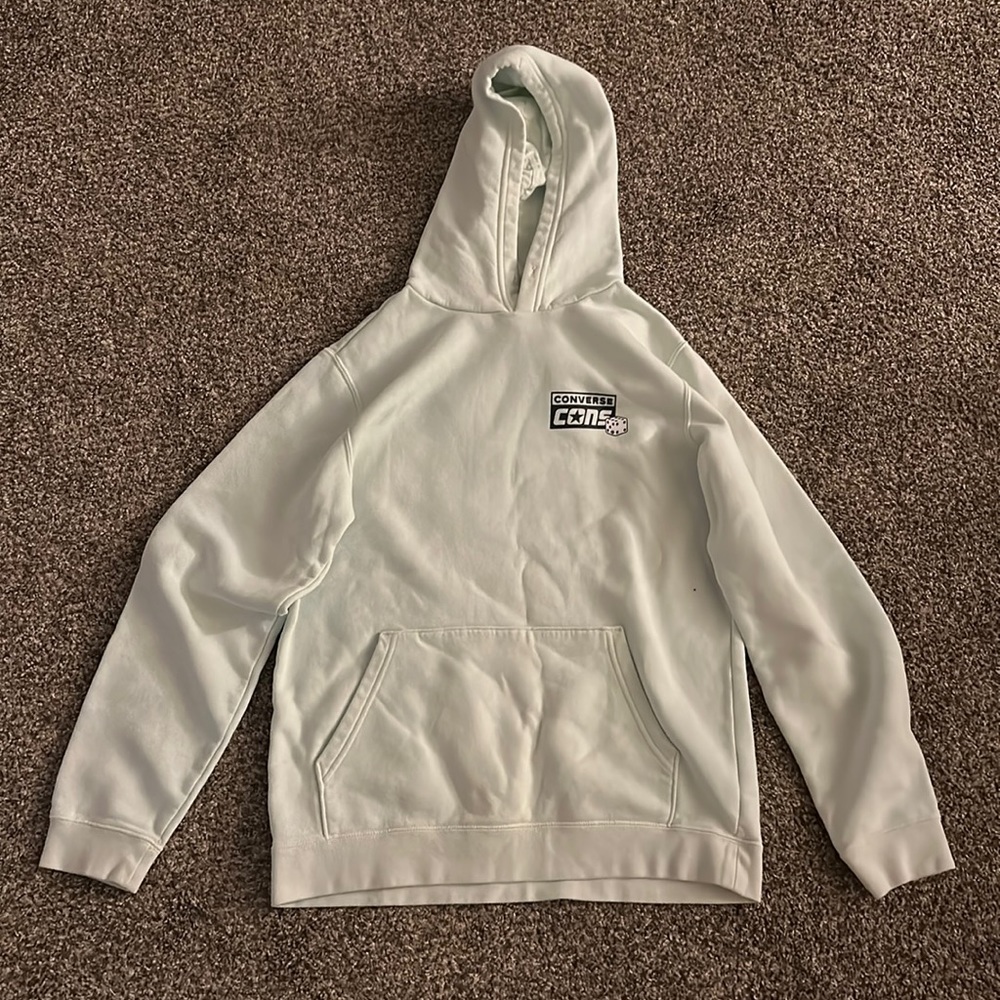 Light Blue Converse Roll The Dice Hoodie